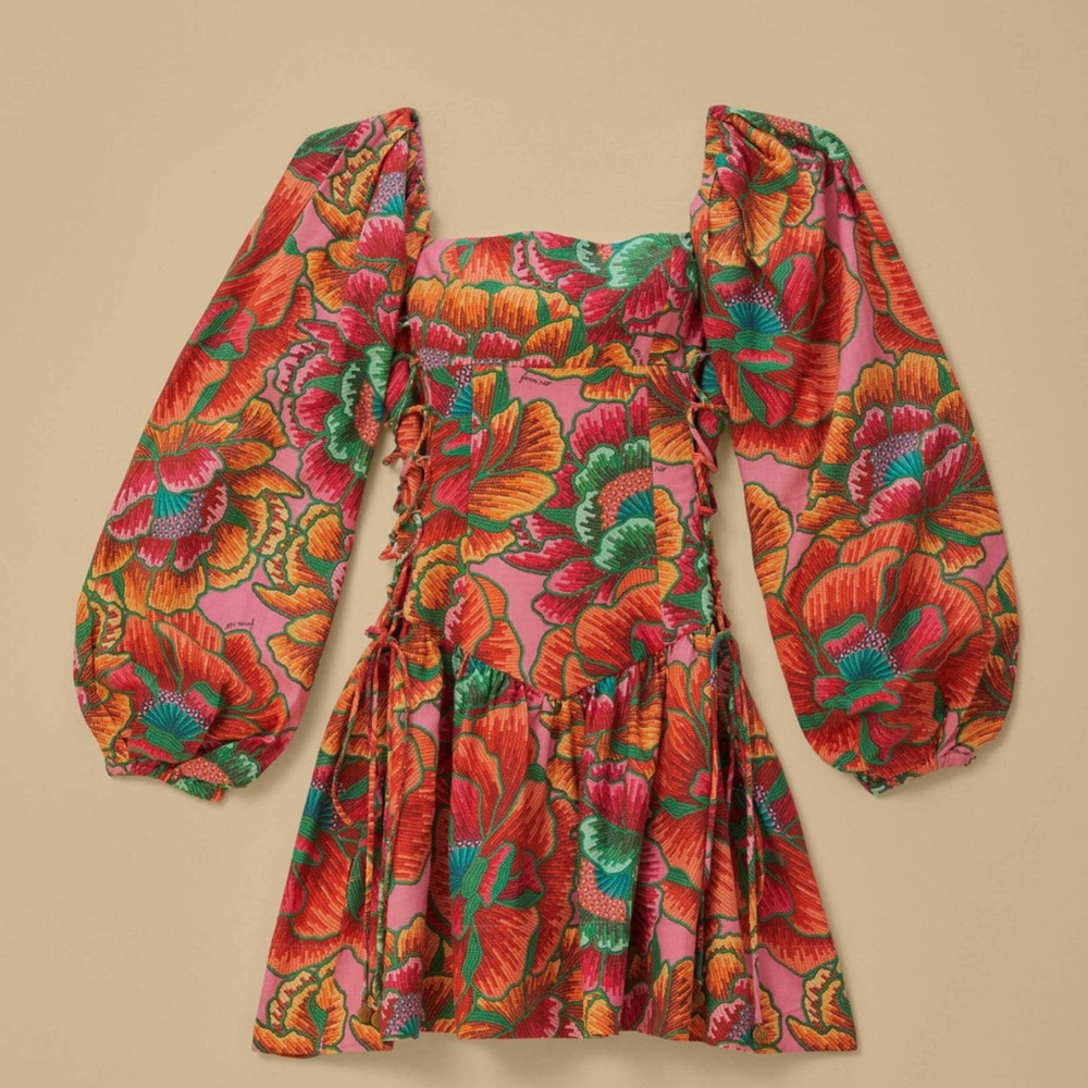 FARM Rio Colorful Floral Mini Dress - Picture 6 of 8